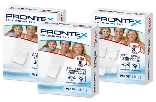 CEROTTO PRONTEX WATER STRIPS ASSORTITO 20 PEZZI - FarmaLucia