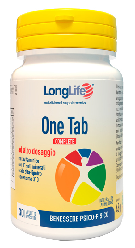 LONGLIFE ONE TAB COMPLETE 30 TAVOLETTE RIVESTITE - FarmaLucia