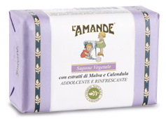 L'AMANDE MARSEILLE SAPONE VEGETALE MALVA/CALENDULA 200 G - FarmaLucia