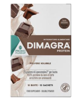 DIMAGRA PROTEIN CIOCCOLATO 10 BUSTE - FarmaLucia