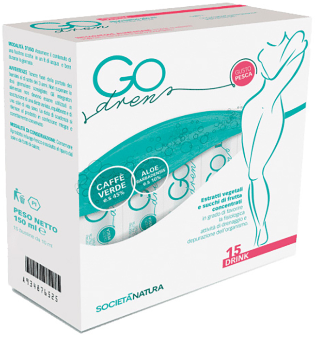 GO DREN DRINK 15 BUSTINE DA 10 ML - FarmaLucia