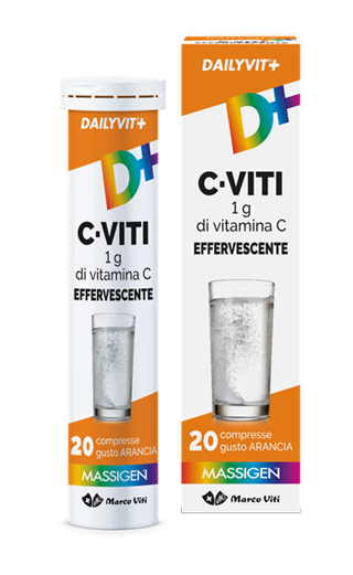 MASSIGEN VITAMINA C 1G EFFERVESCENTE 20 COMPRESSE - FarmaLucia