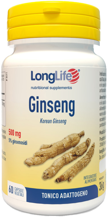 LONGLIFE GINSENG 5% 60 CAPSULE VEGETALI - FarmaLucia