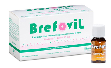 BREFOVIL 10 FLACONCINI MONODOSE DA 10 ML GUSTO LAMPONE - FarmaLucia