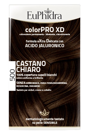 EUPHIDRA COLORPRO XD 500 CAST CHIARO GEL COLORANTE CAPELLI IN FLACONE + ATTIVANTE + BALSAMO + GUANTI - FarmaLucia