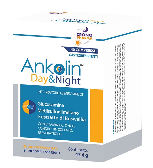 ANKOLIN DAY&NIGHT 20 COMPRESSE GASTRORESISTENTI DAY + 20 COMPRESSE GASTRORESISTENTI NIGHT - FarmaLucia