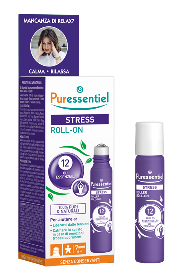 PURESSENTIEL ROLLER SOS STRESS 12 OLI ESSENZIALI 5 ML - FarmaLucia