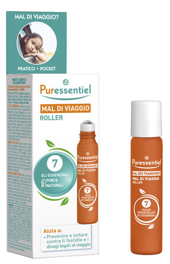 PURESSENTIEL ROLLER MAL DI VIAGGIO 7 OLI ESSENZIALE 5 ML - FarmaLucia
