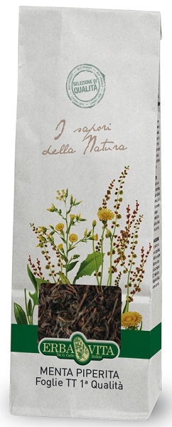 MENTA PIPERITA TAGLIO TISANA PRIMA QUALITA' FOGLIE 100 G - FarmaLucia