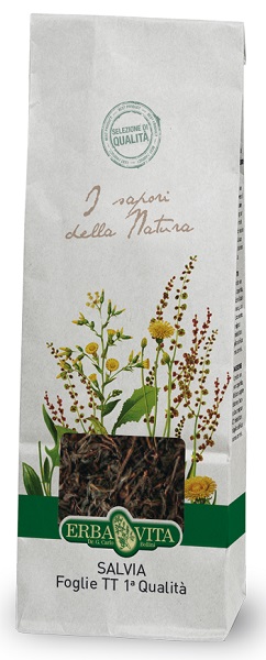 SALVIA TAGLIO TISANA PRIMA QUALITA' FOGLIE 100 G - FarmaLucia
