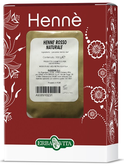 HENNE COLORANTE CAPELLI ROSSO NATURALE 100 G - FarmaLucia