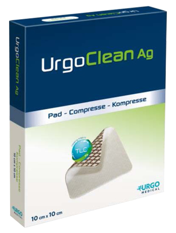 MEDICAZIONE TNT ASSORBENTE GELIFICANTE URGOCLEAN AG/SILVER 10X10CM 10 PEZZI - FarmaLucia