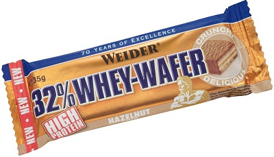 WEIDER 32% WHEY BARRETTA WAFER NOCCIOLA 35 G - FarmaLucia