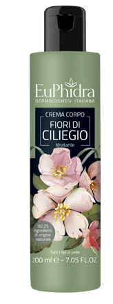 EUPHIDRA CREMA CORPO IDRATANTE CILIEGIO IN FLACONE CON ETICHETTA - FarmaLucia