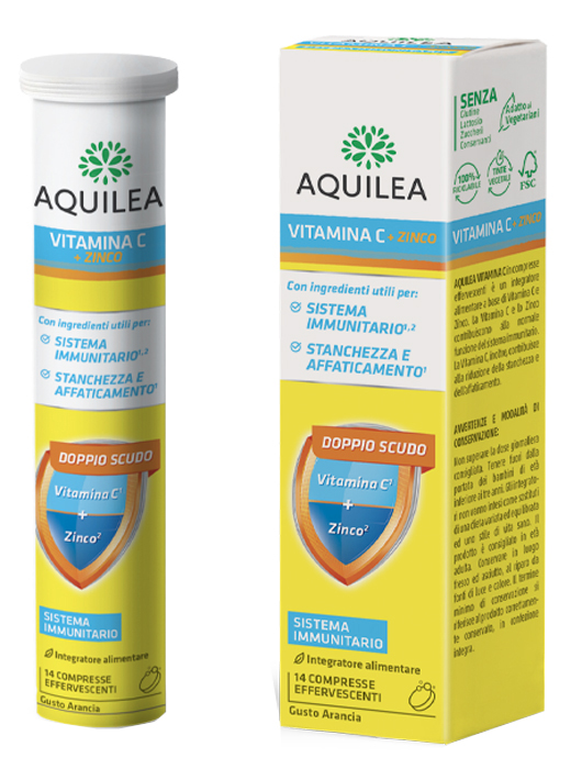 AQUILEA VITAMINA C 14 COMPRESSE EFFERVESCENTI - FarmaLucia