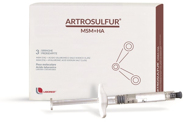 ARTROSULFUR MSM+HA SIRINGHE PRERIEMPITE INTRA-ARTICOLARI ACIDO IALURONICO 2 ML - FarmaLucia