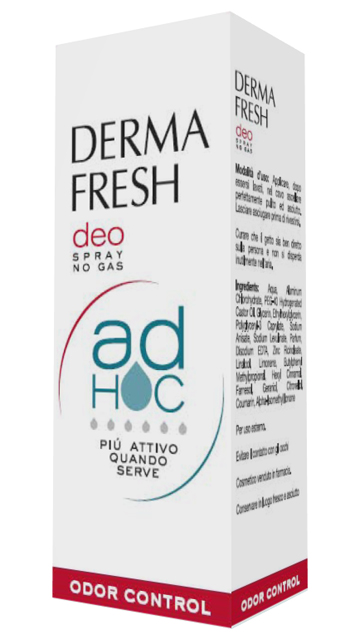DERMAFRESH DEO SPRAY NO GAS AD HOC ODOR CONTROL DEODORANTE 100 ML - FarmaLucia