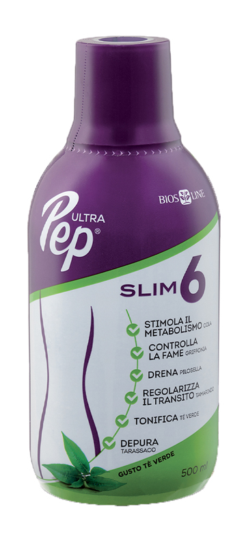 ULTRA PEP SLIM 6 TE' VERDE 500 ML BIOSLINE - FarmaLucia