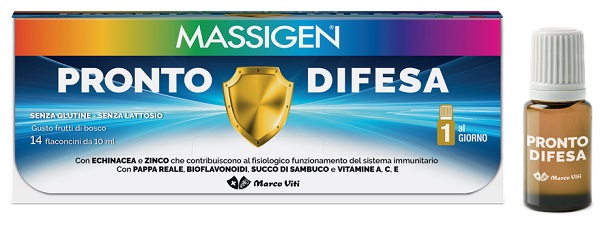 MASSIGEN PRONTO DIFESA 14 FLACONI X 10 ML - FarmaLucia