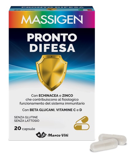 MASSIGEN PRONTO DIFESA 20 CAPSULE - FarmaLucia