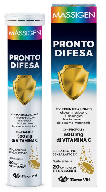 MASSIGEN PRONTO DIFESA 20 COMPRESSE EFFERVESCENTI - FarmaLucia