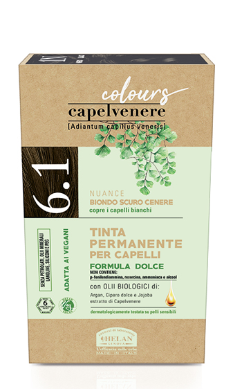 CAPELVENERE COLOURS TINTA CAPELLI 6,1N BIONDO SCURO CENERE - FarmaLucia