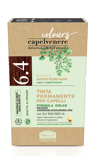 CAPELVENERE COLOURS TINTA CAPELLI 6,4N BIONDO SCURO RAME - FarmaLucia