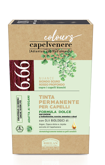 CAPELVENERE COLOURS TINTA CAPELLI 6,66N BIONDO SCURO ROSSO PROFONDO - FarmaLucia