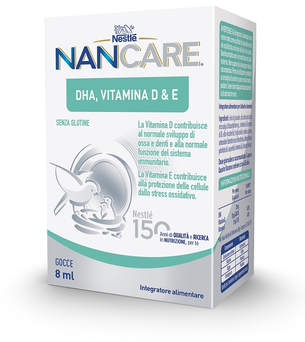 NESTLE' NANCARE DHA VITAMINA D&E GOCCE 8 ML - FarmaLucia