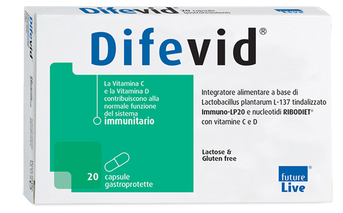 DIFEVID 20 CAPSULE GASTROPROTETTE - FarmaLucia