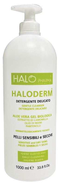 HALODERM DETERGENTE DELICATO 1 L FLACONE HDPE2 TAPPO C/PP92 - FarmaLucia