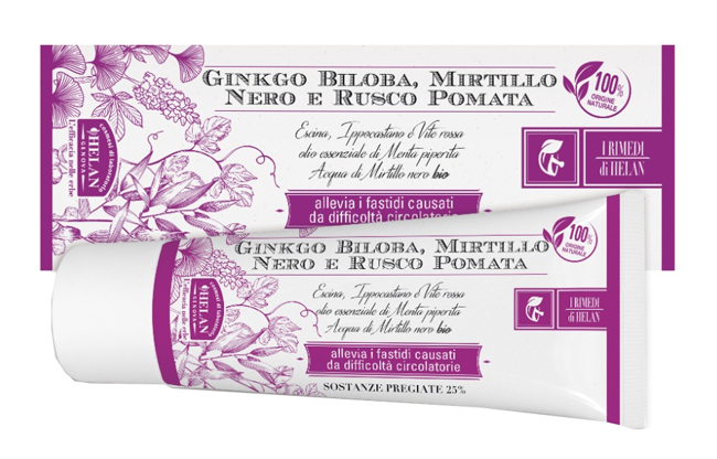 I RIMEDI DI HELAN GINKGO BILOBA MIRTILLO NERO RUSCO POMATA 75 ML - FarmaLucia