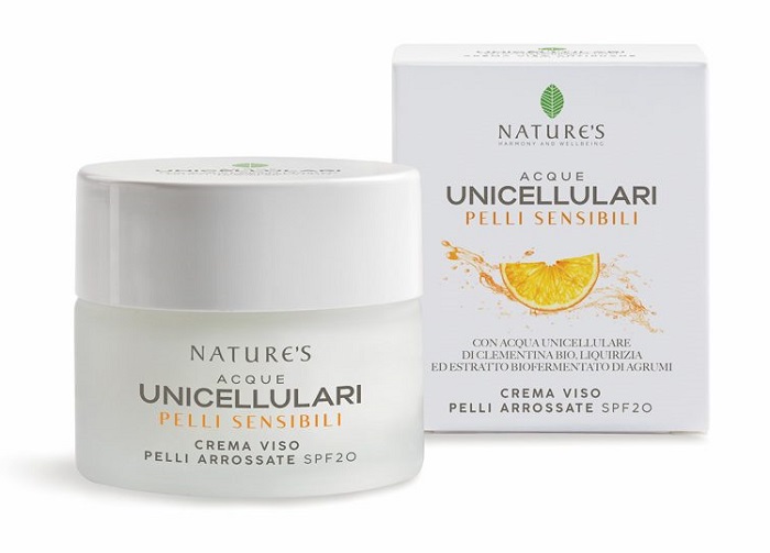 NATURE'S ACQUE UNICELLULARI CREMA VISO PELLI ARROSSATE SPF20 50 ML - FarmaLucia