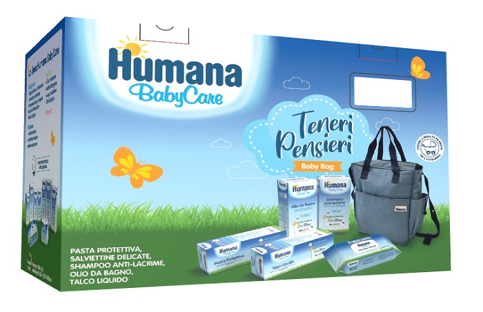 TENERI PENSIERI BABY BAG BABY CARE PASTA 100 ML + SALVIETTE 72 PEZZI + OLIO DA BAGNO 200 ML + SHAMPOO 200 ML + TALCO LIQUIDO 100 ML - FarmaLucia