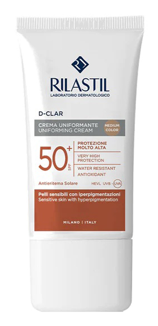 RILASTIL SUN SYSTEM D-CLAR MEDIUM SPF50+ 40 ML - FarmaLucia