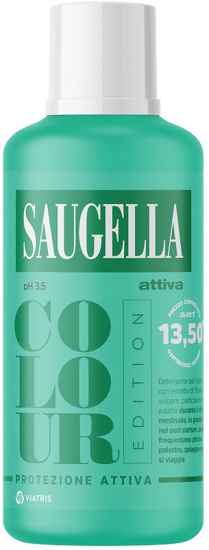 SAUGELLA ATTIVA COLOUR EDITION DETERGENTE IGIENE INTIMA 500 ML - FarmaLucia