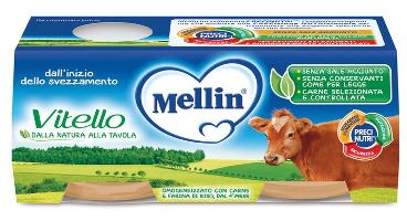 MELLIN OMOGENEIZZATO VITELLO 2 X 120 G - FarmaLucia
