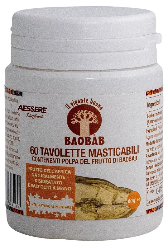 BAOBAB AESSERE 60 TAVOLETTE MASTICABILI - FarmaLucia
