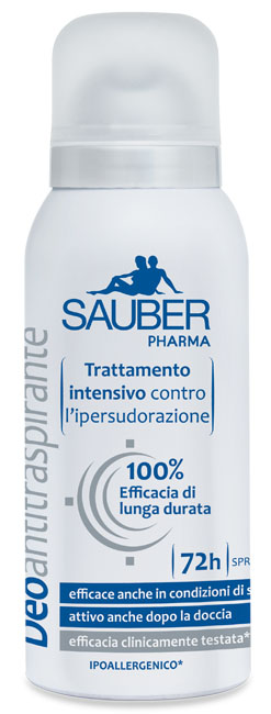 SAUBER ANTITRASPIRANTE 72 ORE SPRAY - FarmaLucia