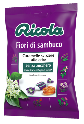 RICOLA FIORI DI SAMBUCO SENZA ZUCCHERO 70 G - FarmaLucia