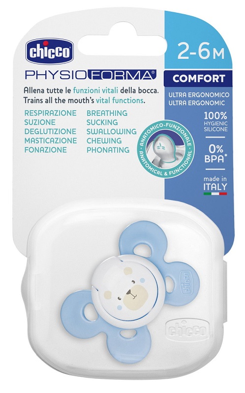 CHICCO SUCCHIETTO COMFORT BOY IN SILICONE 2-6 MESI 1 PEZZO - FarmaLucia