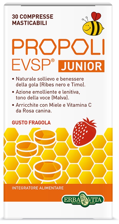 PROPOLI EVSP JUNIOR 30 COMPRESSE - FarmaLucia