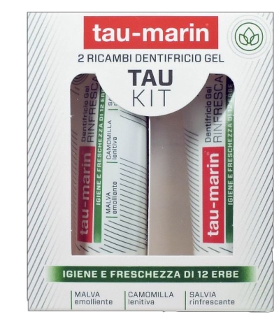 TAU MARIN DENTIFRICIO RINFRESCANTE RICARICA TAU KIT 2X20ML - FarmaLucia