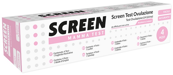 SCREEN TEST RAPIDO OVULAZIONE SCREEN 4 PEZZI - FarmaLucia