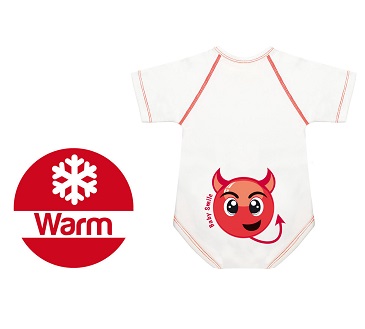 BODY 0 36 M CALDO COTONE WARM BABY SMILE DIAVOLETTO - FarmaLucia