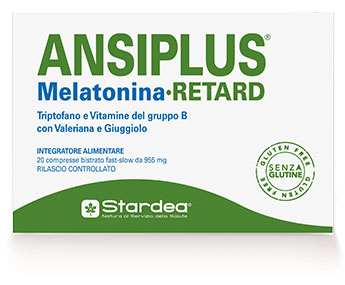 ANSIPLUS RETARD MELATONINA 20 COMPRESSE BISTRATO FAST SLOW 955 MG - FarmaLucia