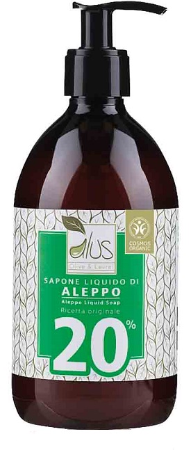 ALUS OLIVE & LAUREL SAPONE LIQUIDO DI ALEPPO 20% 500 ML - FarmaLucia