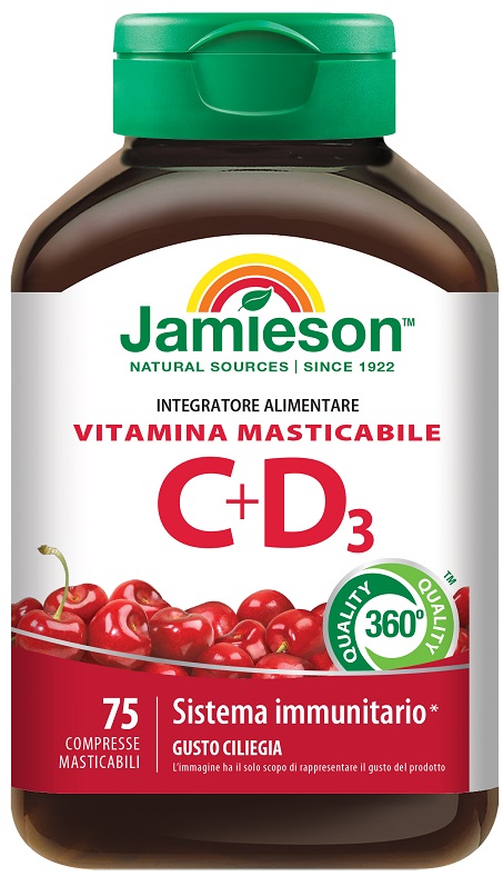 JAMIESON VITAMINA C 500 + D 75 COMPRESSE - FarmaLucia