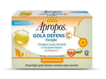 APROPOS GOLA DEFENS C LIMONE/ZENZERO 20 PASTIGLIE - FarmaLucia