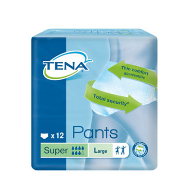 PANNOLONE PULL UP TENA PANTS SUPER TAGLIA LARGE 12 PEZZI - FarmaLucia